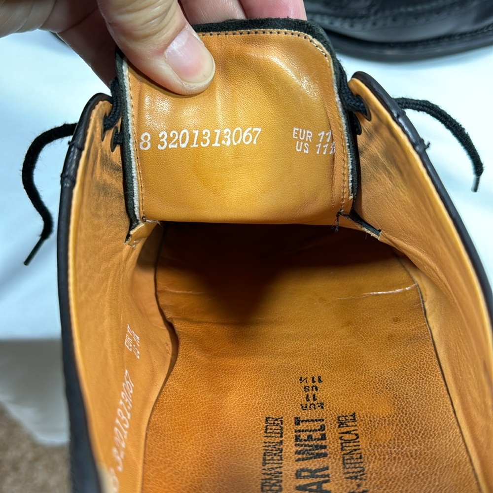 Mephisto Air-Relax Goodyear Welt Men’s Black Leather Oxford Shoes Size 11 1/2 - Picture 6 of 11